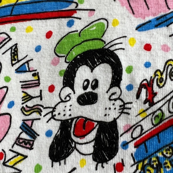 Ken Done For Walt Disney Co. Pants Size L Made in USA High Elastic Waist Lounge - Picture 5 of 9